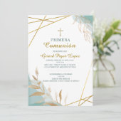 Première communion invitation imprimable invitatio (Debout devant)