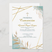Première communion invitation imprimable invitatio (Devant / Derrière)