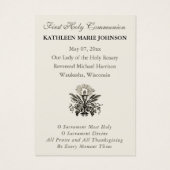 Première Communion Jésus Anges Floral (Dos)