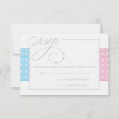 Première communion ou baptême RSVP | Bleu (Devant)