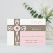 Première communion ou baptême RSVP | Rose (Debout devant)