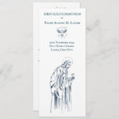 Première communion Saint souvenir et carte de priè (Devant / Derrière)