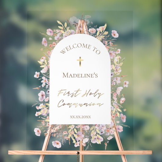 Première communion sainte bienvenue (Neutre)