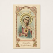 PREMIÈRE COMMUNION SAINTE MARY PRIÈRE CARTE SAINTE (Devant)