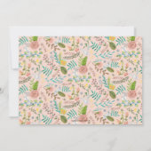 Première communion solennelle Floral | Cartes de p (Dos)