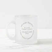 Première Communion Vitrée Frosted Glass Mug (Gauche)