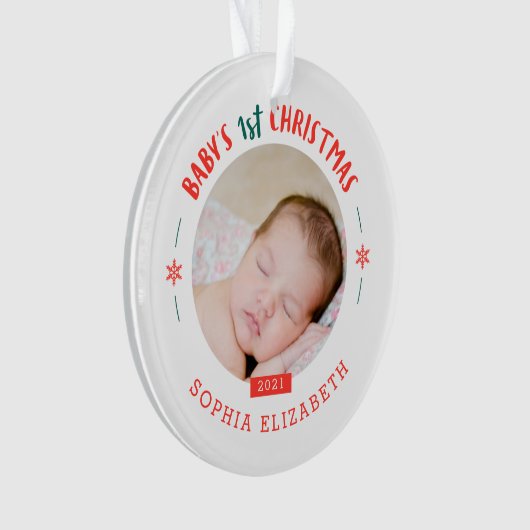 Première conservation de Noël du bébé (devant)