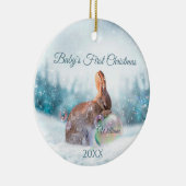 Première décoration de Noël de bébé lapin (Droite)