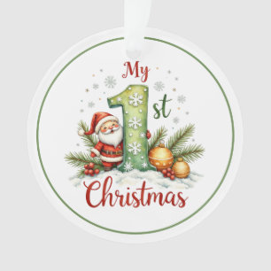 Première décoration de Noël de bébé – Souvenir bon