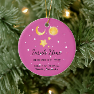 Première décoration de Noël en céramique pour bébé