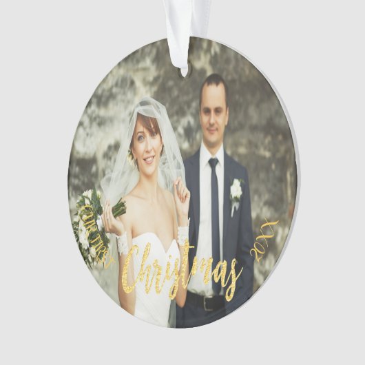 Première écriture de photo mariage de Noël (devant)