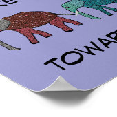 Première étape vers le succès Motivational Poster (Coin)