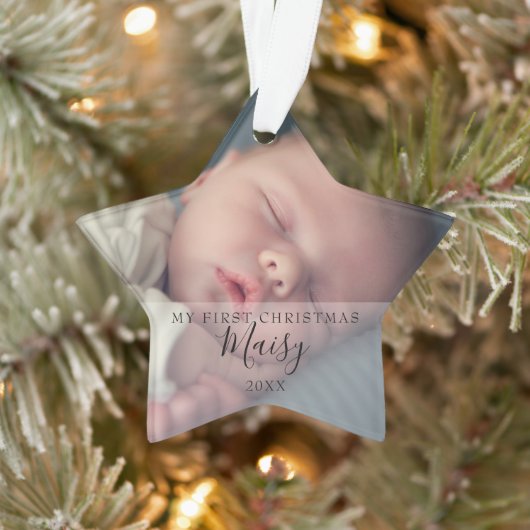 Première étoile de Noël Baby Photos vacances (Arbre)