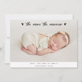 Première Faire-part de naissance de Noël du bébé é (Devant)