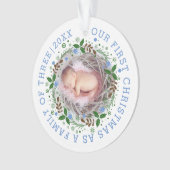 Première famille de Noël de trois couronnes photo  (devant)