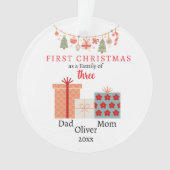 Première famille de Noël de trois gardiens de phot (devant)