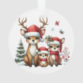 Première famille de Noël de trois gardiens de phot (dos)