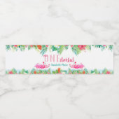 Première fête d'anniversaire Étiquettes d'eau, Fla (Étiquettes simples)