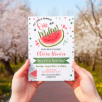 Première fête de la pastèque Un dans un Invitation