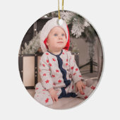 Première fête de Noël Année Photo Ornement (Gauche)