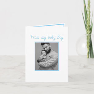 première fête des pères fils Carte pliée