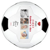 Première Fête des pères Red Heart 4 Photo Collage (Tourné)