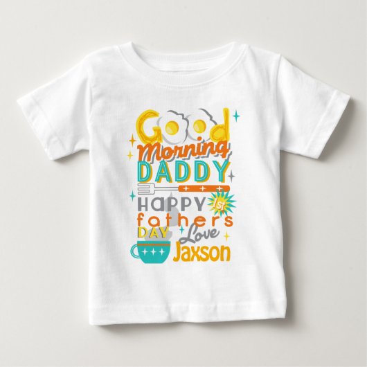 Première Fête des pères Tshirt bébé Rétro (Devant)