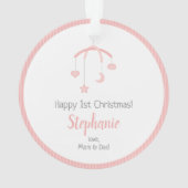 Première fille de Noël de bébé et son portable (dos)