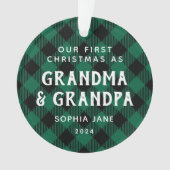 Première Fois Grand-parents Noël Rustique Nouveau  (devant)