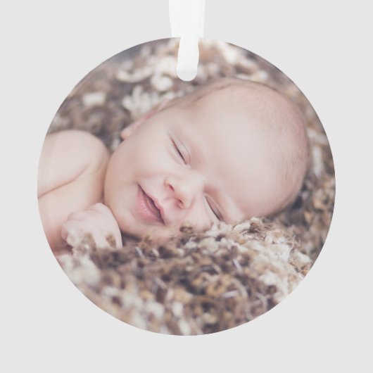 Première garde de Noël Bleu Bow Keepsaké bébé (dos)