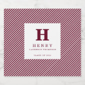 PREMIÈRE GRADUATION PARTI Sparkling Vin ÉTIQUETTE (Étiquettes simples)