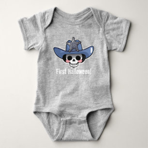 Première Halloween de bébé, Body Cowboy squelette
