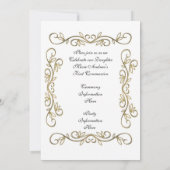 Première invitation à la communion (Dos)