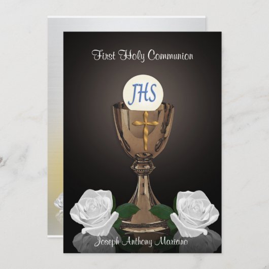 Première invitation à la communion (Devant / Derrière)