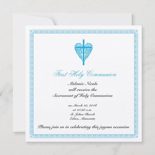 Première invitation à la communion (Devant)