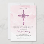 Première Invitation à la Communion de Fille, Aquar (Devant)