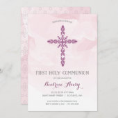 Première Invitation à la Communion de Fille, Aquar (Devant / Derrière)