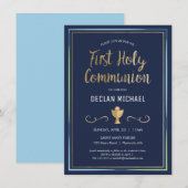 Première Invitation à la Communion - Élégante, Sim (Devant / Derrière)