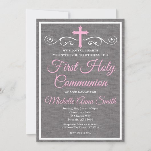 Première Invitation à la Communion, Première commu (Devant)