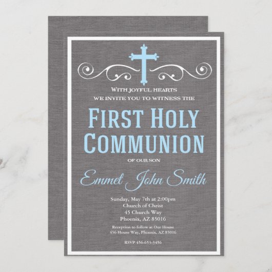 Première Invitation à la Communion, Première commu (Devant / Derrière)