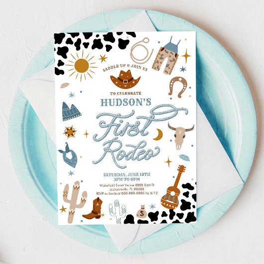 Première Invitation à la fête du cow-boy de Rodéo