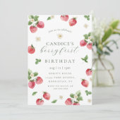 Première invitation à la fraise (Debout devant)