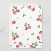 Première invitation à la fraise (Dos)