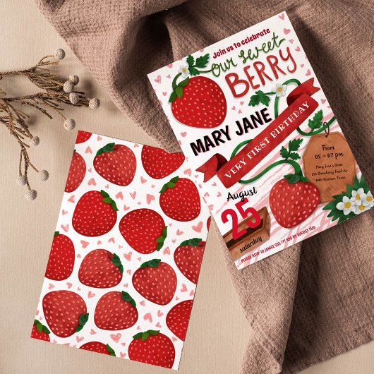 première invitation à la fraise