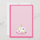 Première invitation à l'anniversaire de Bright Sma (Dos)