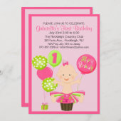 Première invitation à l'anniversaire de Bright Sma (Devant / Derrière)