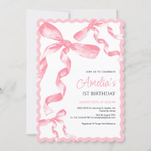 Première Invitation à l'anniversaire de la Bow ros