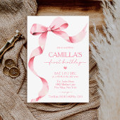 Première Invitation à l'anniversaire de la fille d