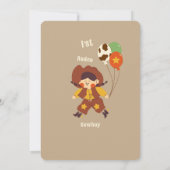 'Première Invitation Anniversaire Rodéo (Dos)