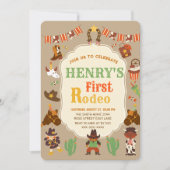 'Première Invitation Anniversaire Rodéo (Devant)